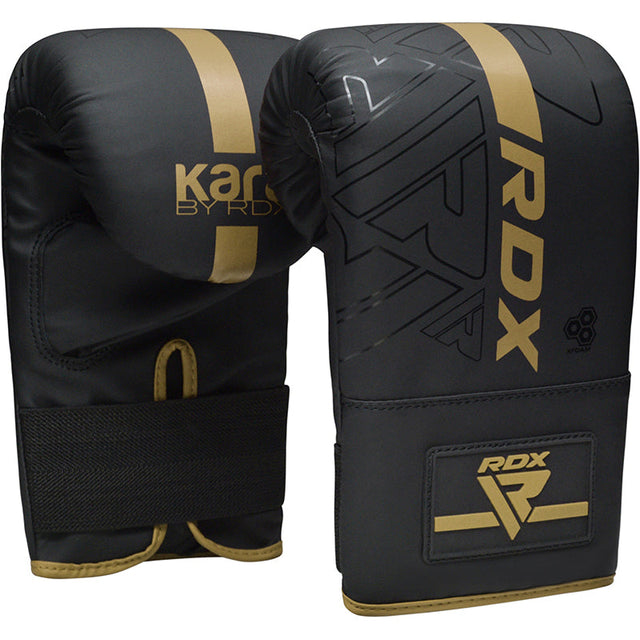 Снарядні рукавиці RDX F6 Kara Boxing Bag Gloves Black Gold ціна