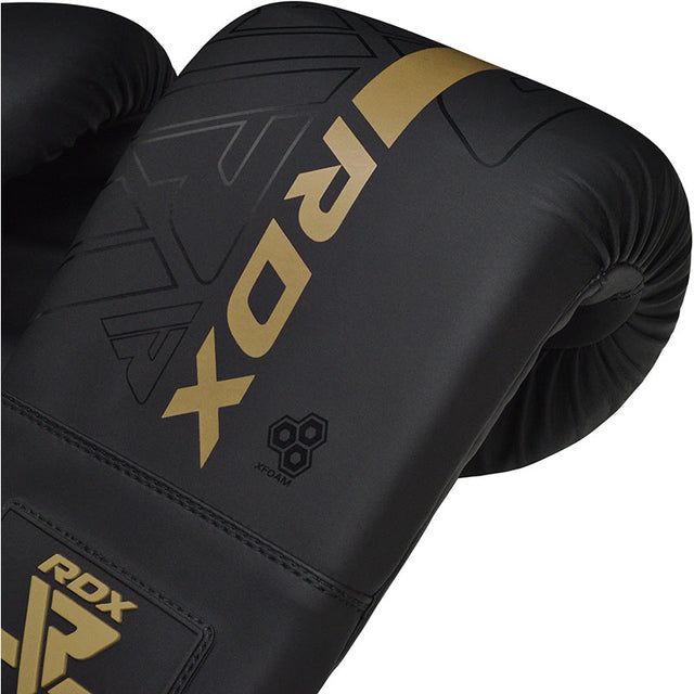 Снарядні рукавиці RDX F6 Kara Boxing Bag Gloves Black Gold купити