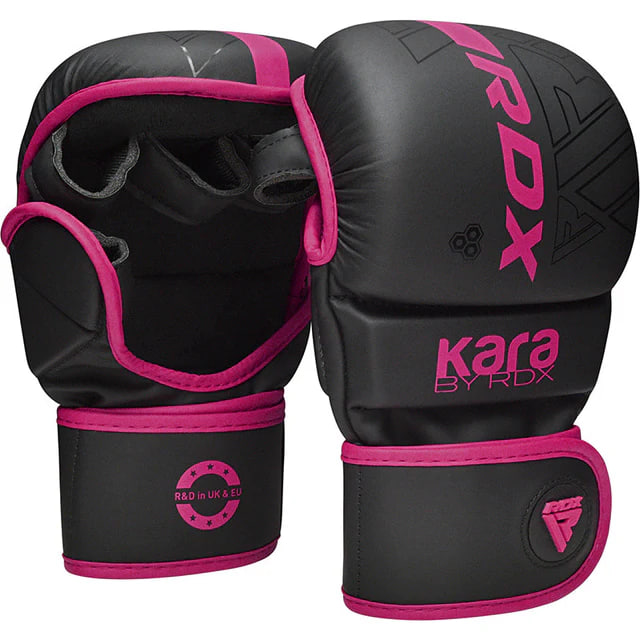 Рукавиці для MMA RDX F6 Kara Shooter Sparring Gloves Matte Pink оригінал