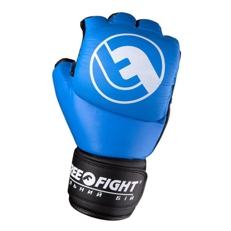 Детские перчатки для боев Free-Fight - Синие