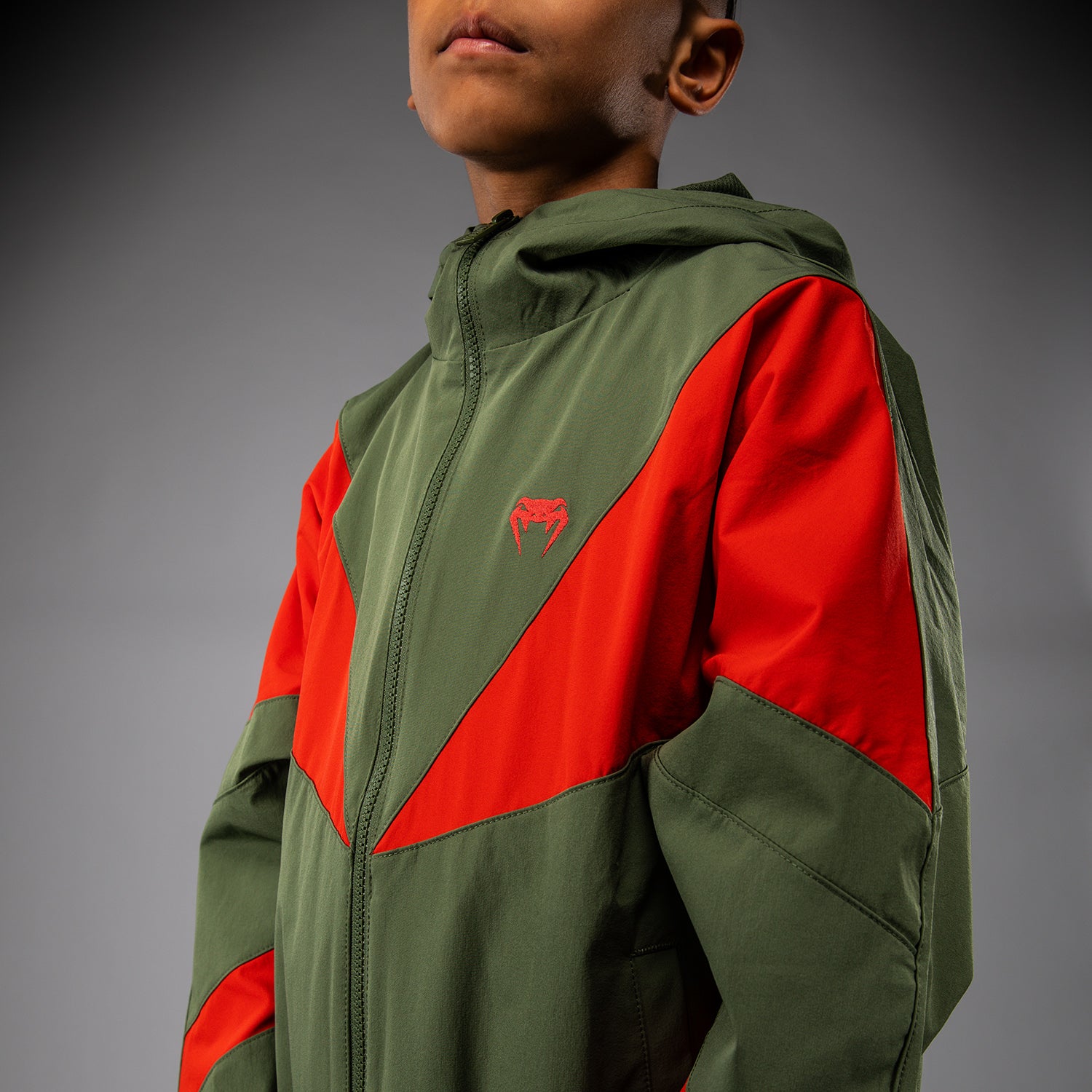 Дитяче худі Venum Vectra Track Jacket Army Green Orange оригінал