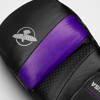 Гибридные перчатки для MMA Hayabusa T3 7oz Hybrid Gloves - Black Purple стоимость
