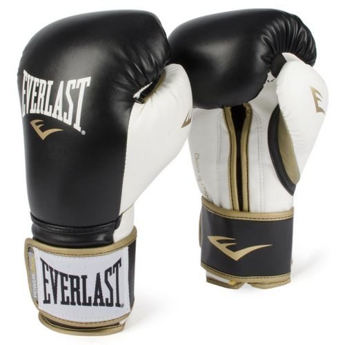 Боксерские перчатки Everlast Powerlock Training Gloves Black White