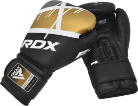 Боксерские перчатки  RDX F7 Ego Boxing Gloves Black Golden, Фото № 2