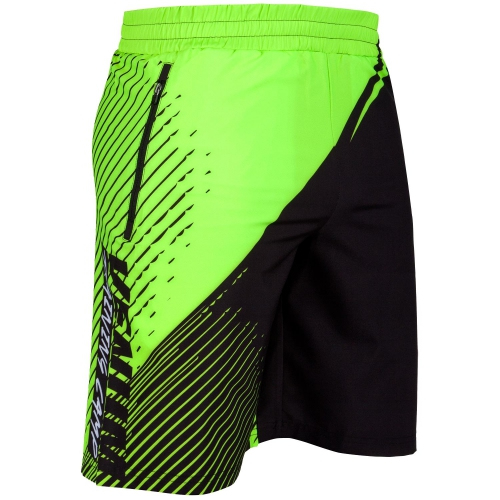 Шорты Venum Training Camp Shorts Black Neo Yellow цена