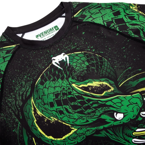 Рашгард Venum Green Viper Rashguards Long Black Green оригинал