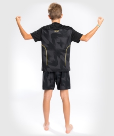 Детская тренировочная футболка Venum Razor Dry Tech T-Shirt For Kids Black Gold, Фото № 2