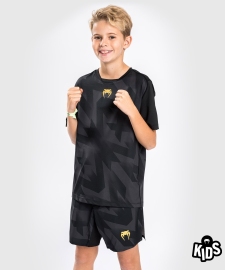 Детская тренировочная футболка Venum Razor Dry Tech T-Shirt For Kids Black Gold
