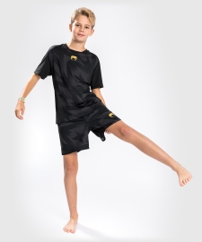 Дитяча тренувальна футболка Venum Razor Dry Tech T-Shirt For Kids Black Gold, Фото № 3