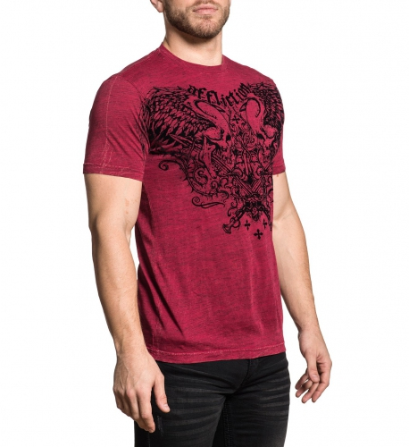 Футболка Affliction Sword Eater Dirty Red фото