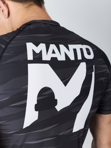 Рашгард MANTO Big M Rashguard Short Sleeve Black купити