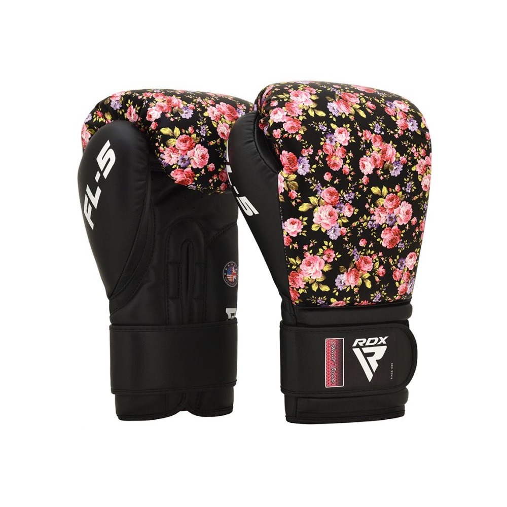 Жіночі боксерські рукавиці RDX FL5 Floral Boxing Gloves Black оригінал