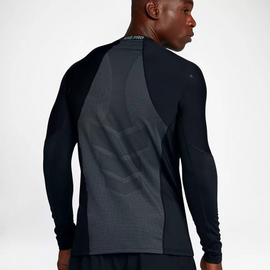 Лонгслив Nike Pro HyperWarm Mens Long Sleeve Black, Фото № 2