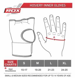 Гелеві бинти RDX Hosiery Gel Padded Inner Gloves Black, Фото № 4