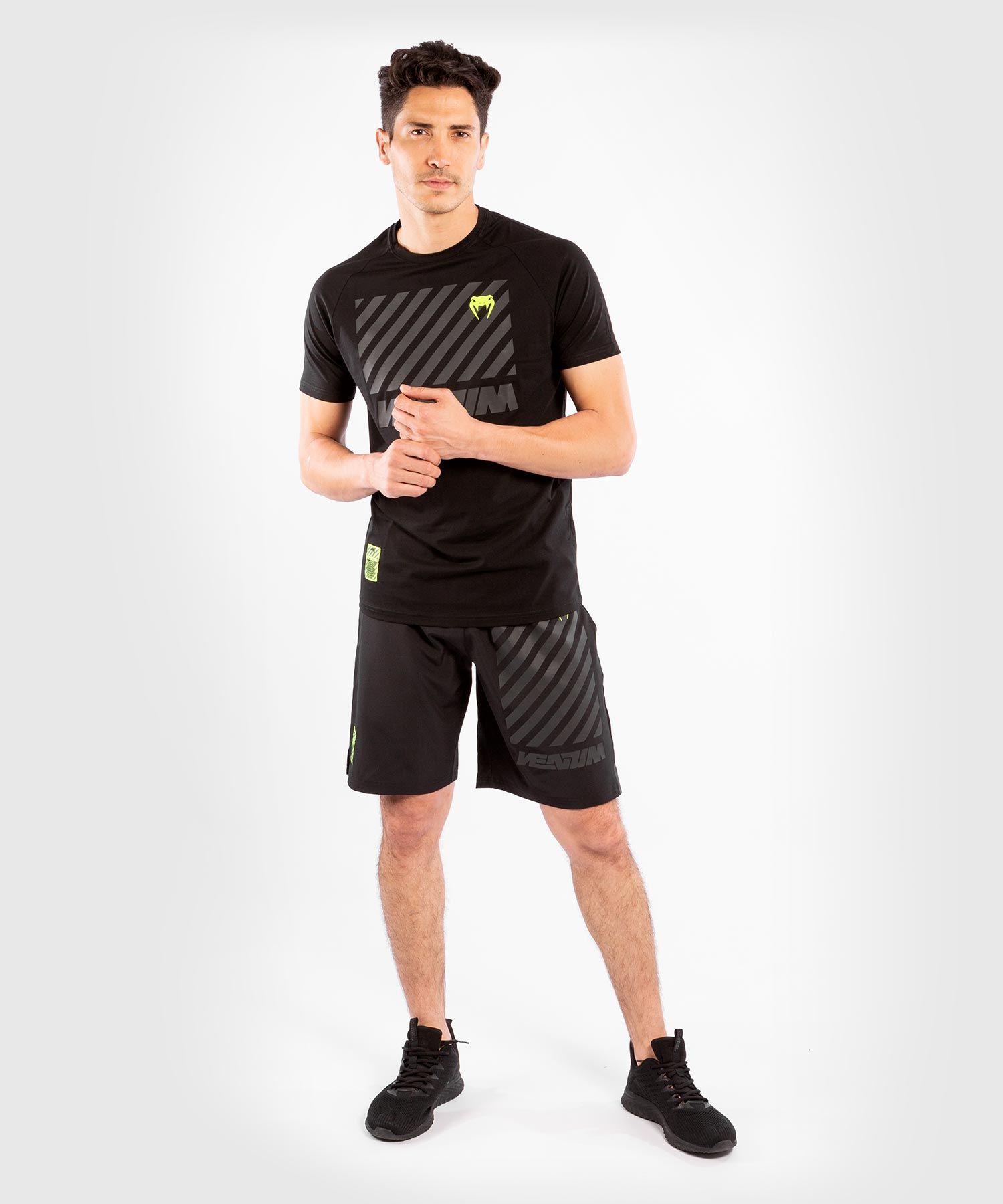 Venum Stripes Training Shorts Black photo