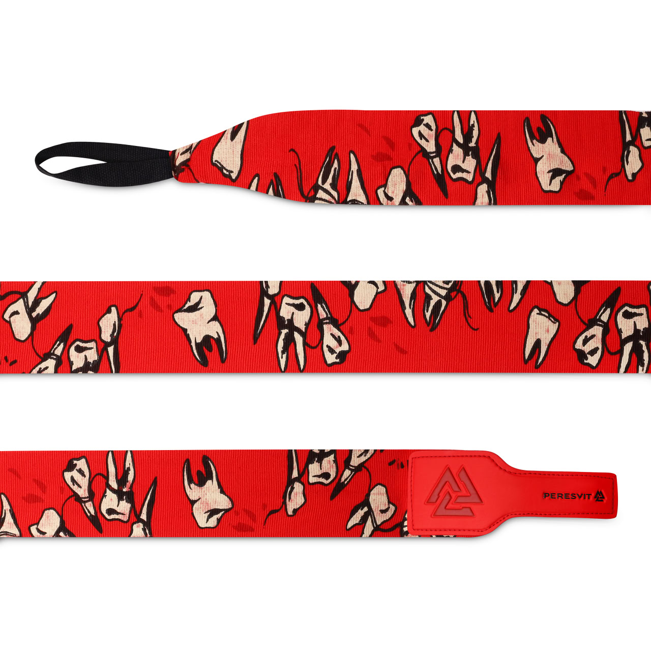 Боксерські бинти Peresvit Teeth Printed Handwraps Red купити