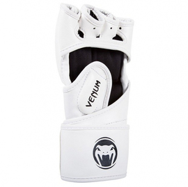 Перчатки Venum Impact MMA Gloves - Skintex Leather - White, Фото № 5