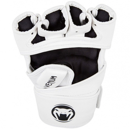 Перчатки Venum Impact MMA Gloves - Skintex Leather - White, Фото № 7