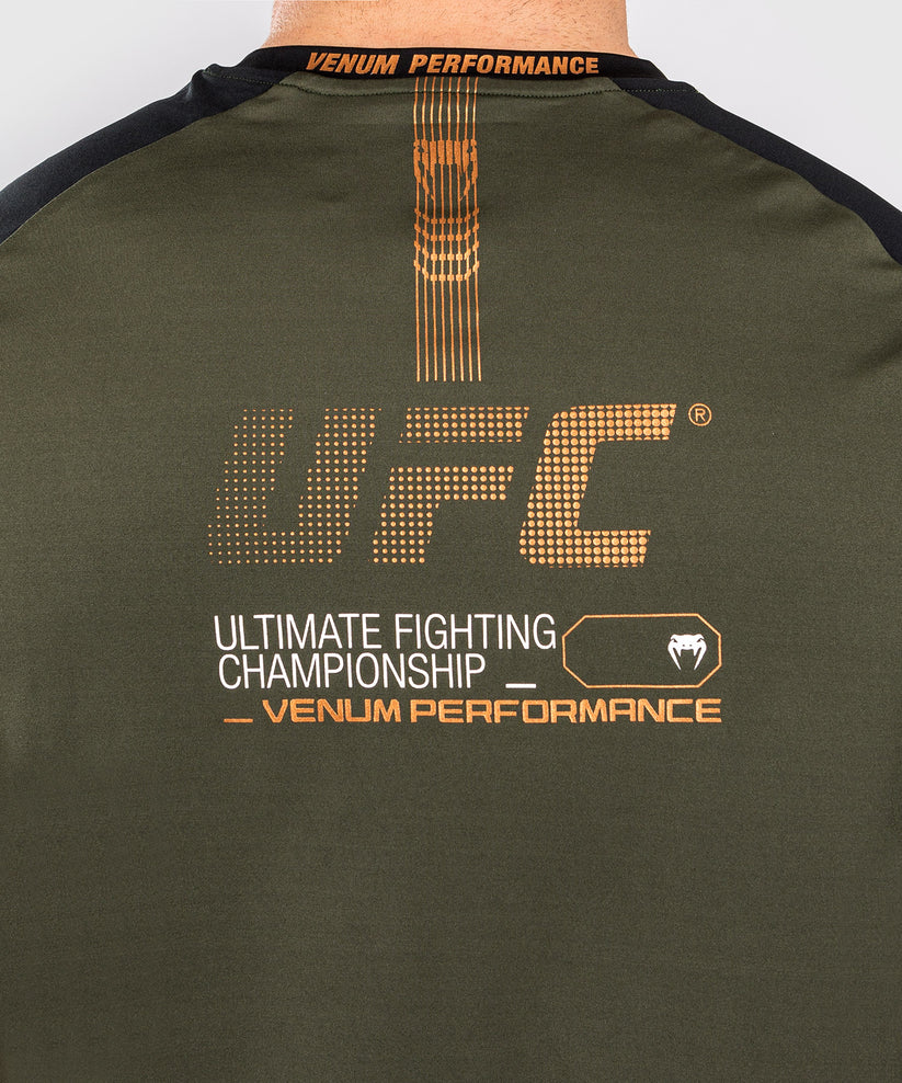 Venum UFC AdrenalineFight Week Mens Dry-tech T-shirt Khaki Bronze where to buy