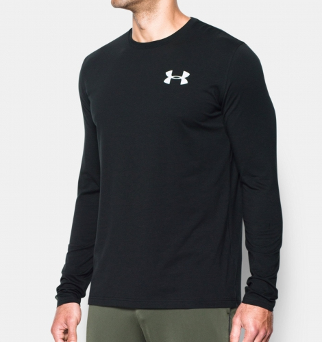 Under Armour Vertical Wordmark Long Sleeve T-Shirt Black buy