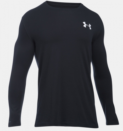 Under Armour Vertical Wordmark Long Sleeve T-Shirt Black photo