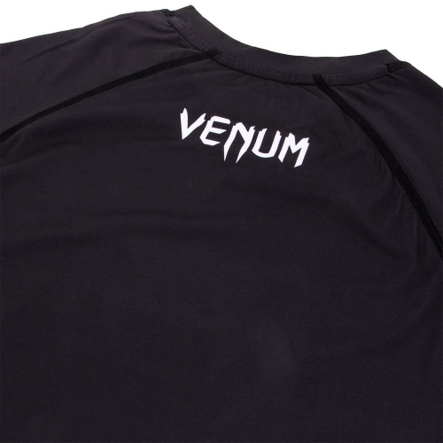 Компрессионная футболка Venum Contender 3.0 Compression T-shirt Short Sleeves Black/White оригинал