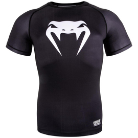 Компрессионная футболка Venum Contender 3.0 Compression T-shirt Short Sleeves Black/White