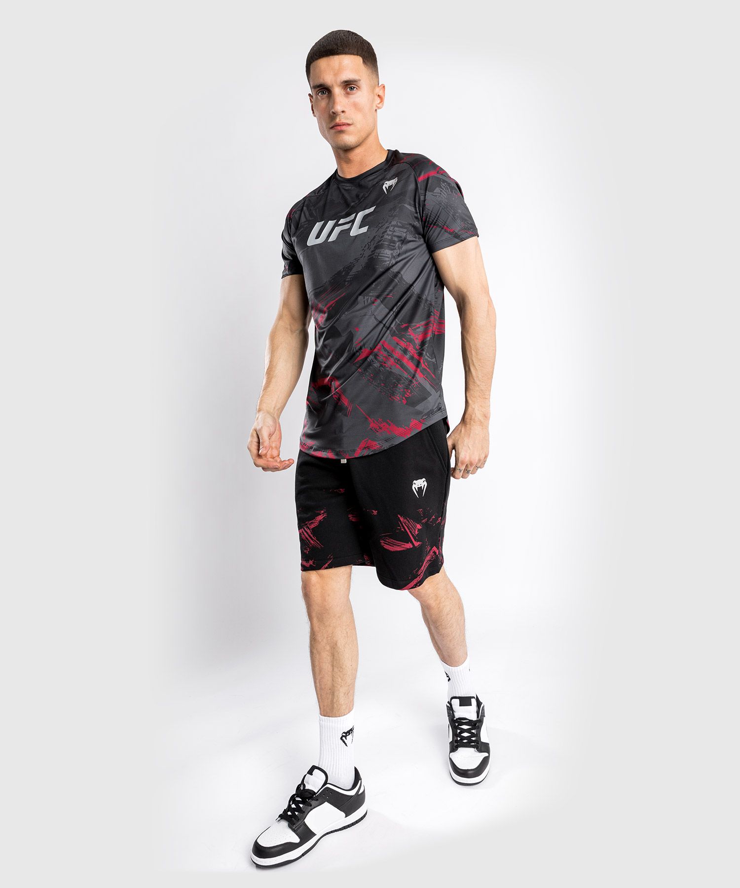 Тренувальна футболка Venum UFC Authentic Fight Week 2.0 Mens Dry Tech Black фото