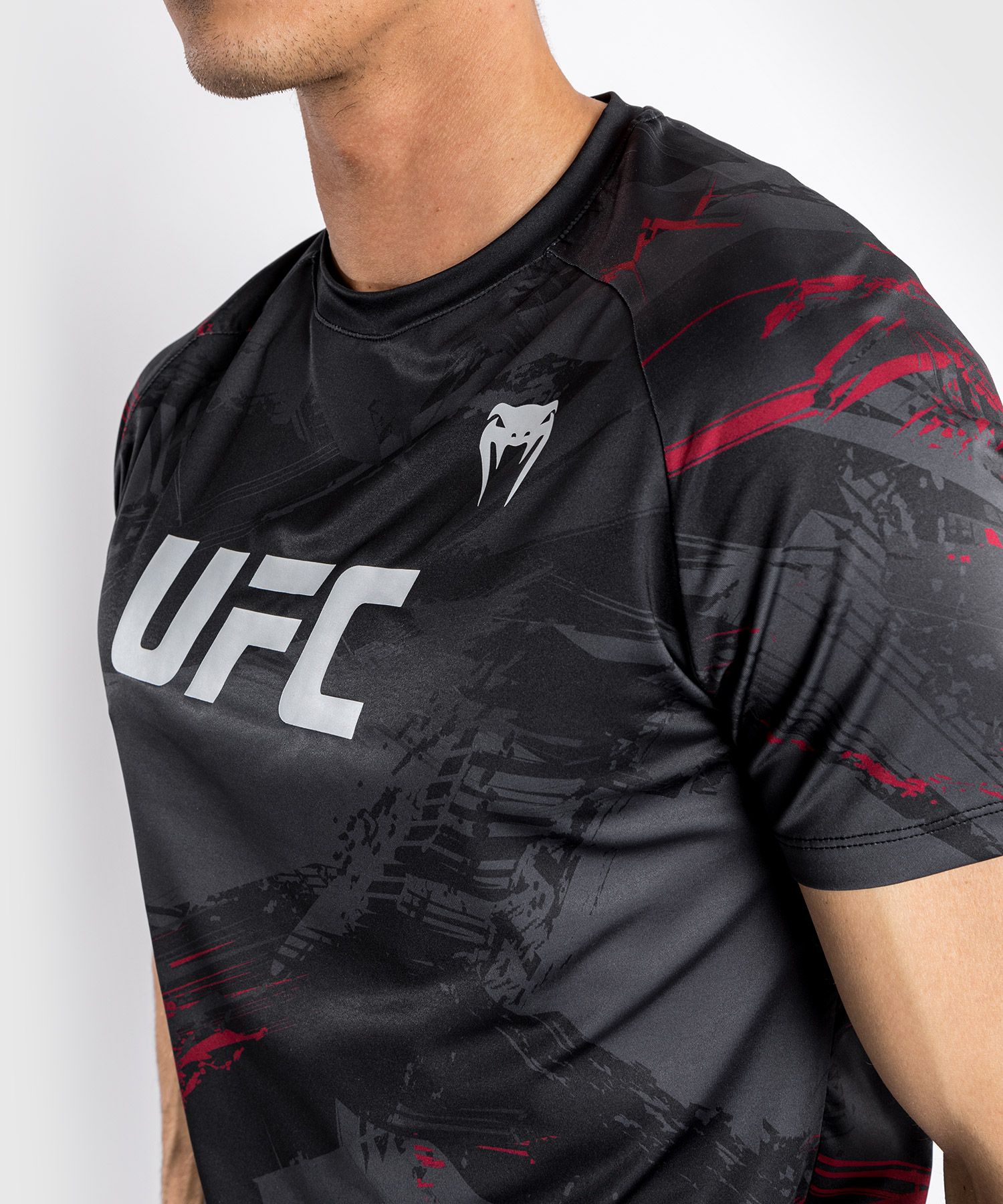 Тренувальна футболка Venum UFC Authentic Fight Week 2.0 Mens Dry Tech Black розмір
