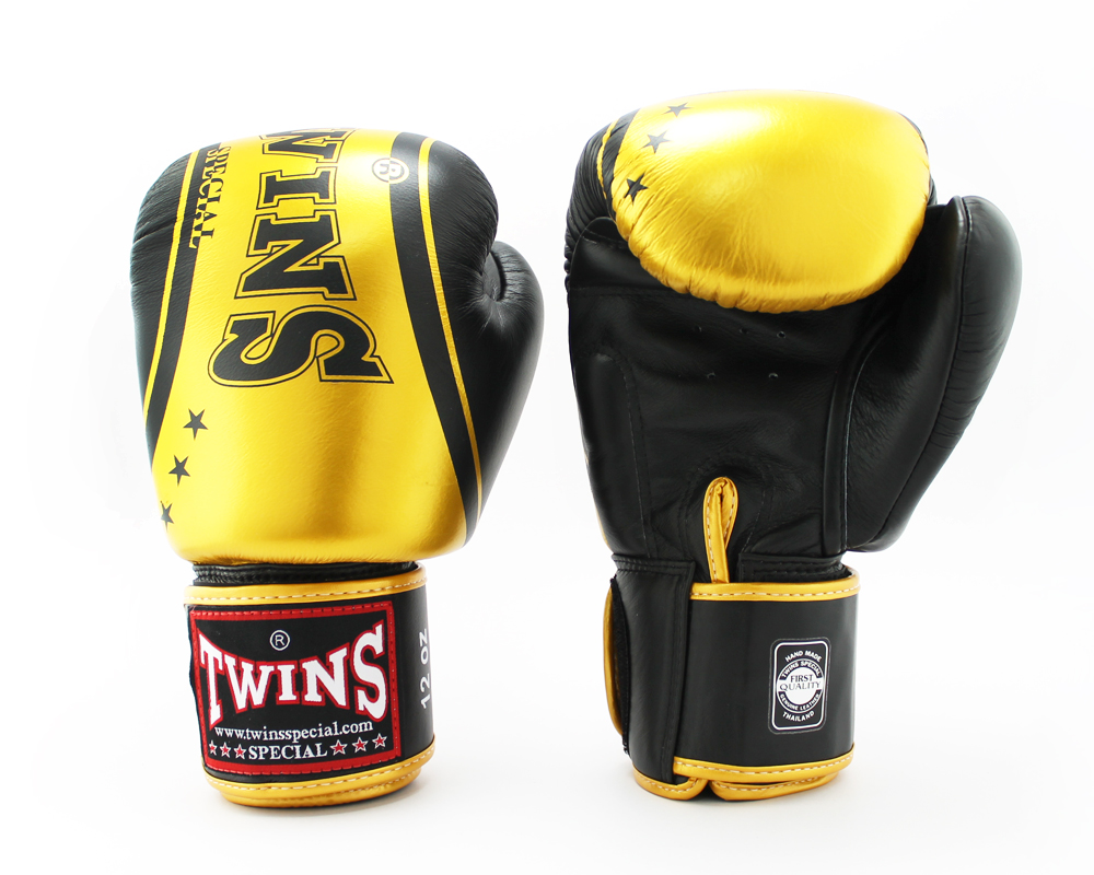 Боксерские перчатки Twins Fancy FBGVL3-TW4 Black Gold