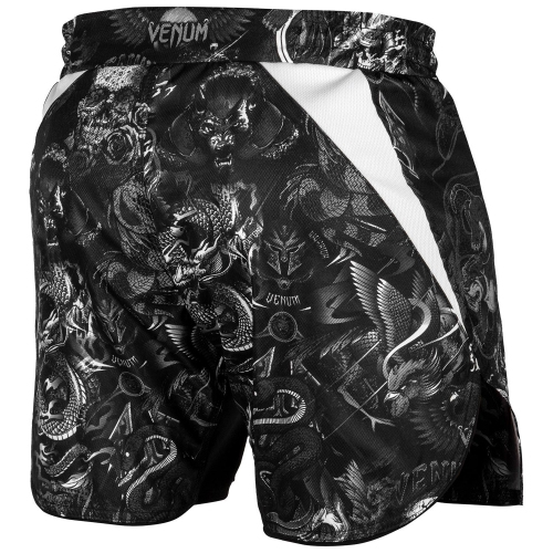 MMA shorts Venum Art Fightshorts Black White photo