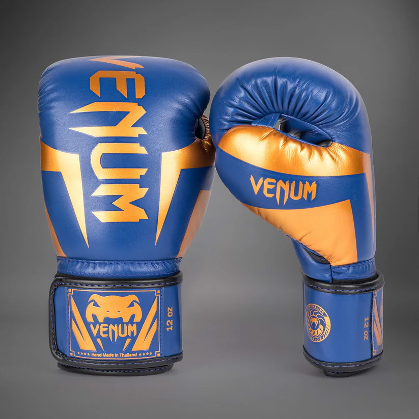 Боксерські рукавиці Venum Elite Boxing Gloves Royal Blue купити
