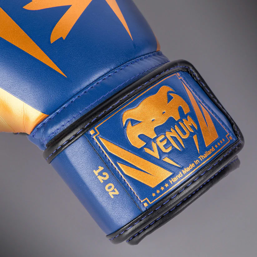 Боксерські рукавиці Venum Elite Boxing Gloves Royal Blue ціна