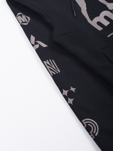 MANTO Hoodie Elements Black sweatshirt original