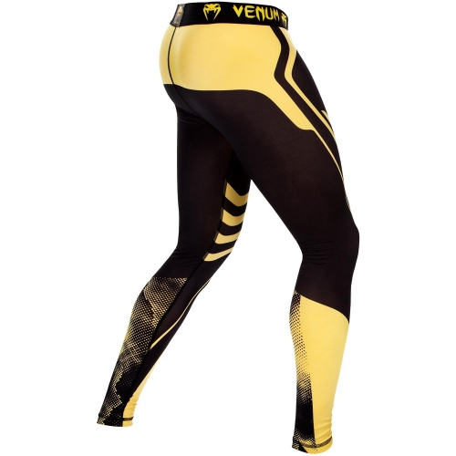 Компресійні штани Venum Technical Spats Black Yellow фото