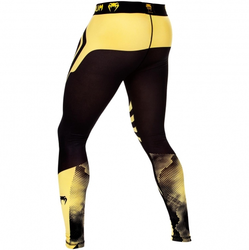 Компресійні штани Venum Technical Spats Black Yellow купити