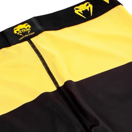 Компресійні штани Venum Technical Spats Black Yellow розмір