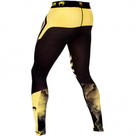 Компресійні штани Venum Technical Spats Black Yellow, Фото № 2