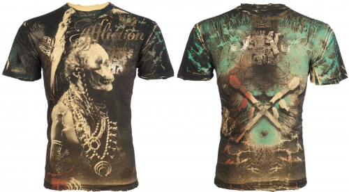 Футболка Affliction Parrot Yellow T-shirt оригінал