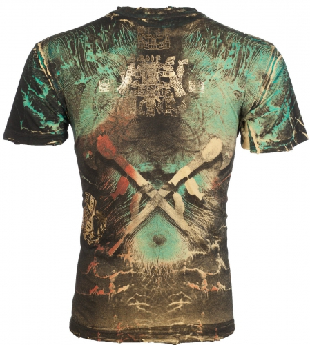Футболка Affliction Parrot Yellow T-shirt купити