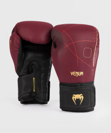 Venum Tactical XT Boxing Gloves - Black/Burgundy/Gold