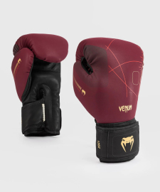 Venum Tactical XT Boxing Gloves - Black/Burgundy/Gold photo