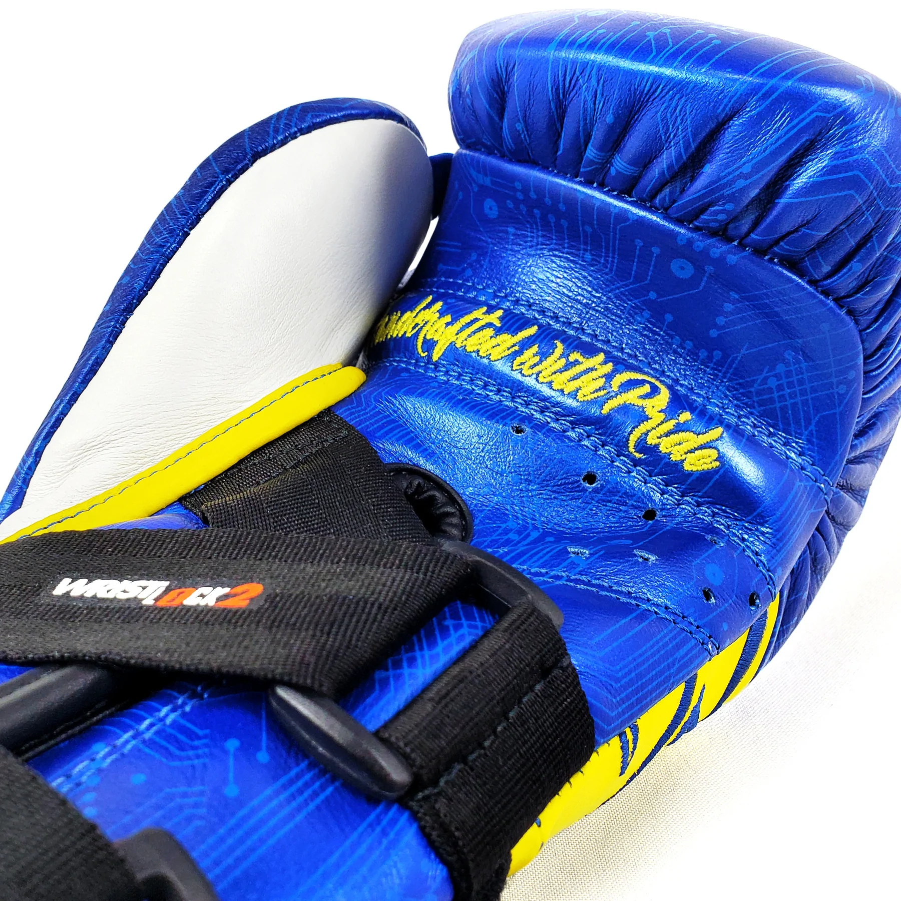 Снарядные перчатки Rival RFX-Guerrero Intelli-Shock Bag Gloves P4P Edition Blue Yellow размер