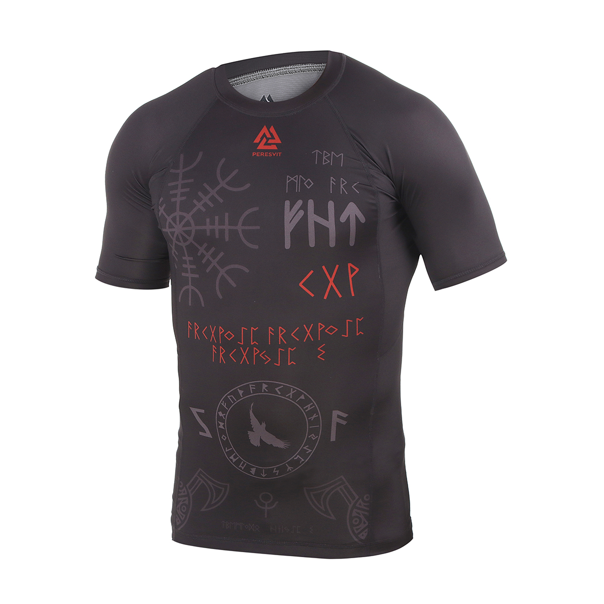 Рашгард Peresvit Valhalla Black Short Sleeve цена