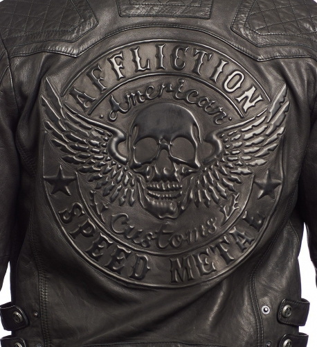 Кожаная куртка Affliction On Fire Leather Jacket фото