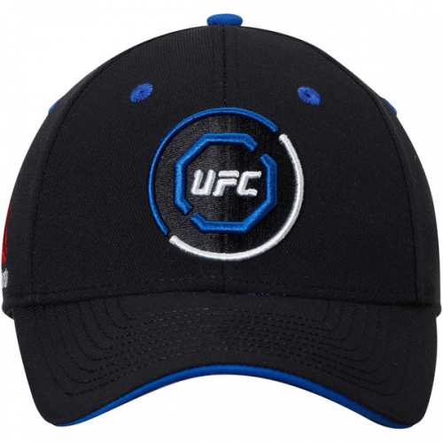 Reebok UFC Structured Flex Stretch Hat Black Blue baseball cap photo
