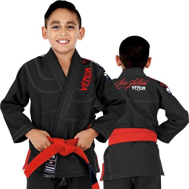 Детское кимоно для джиу-джитсу Venum Challenger 2.0 Kids BJJ GI Black