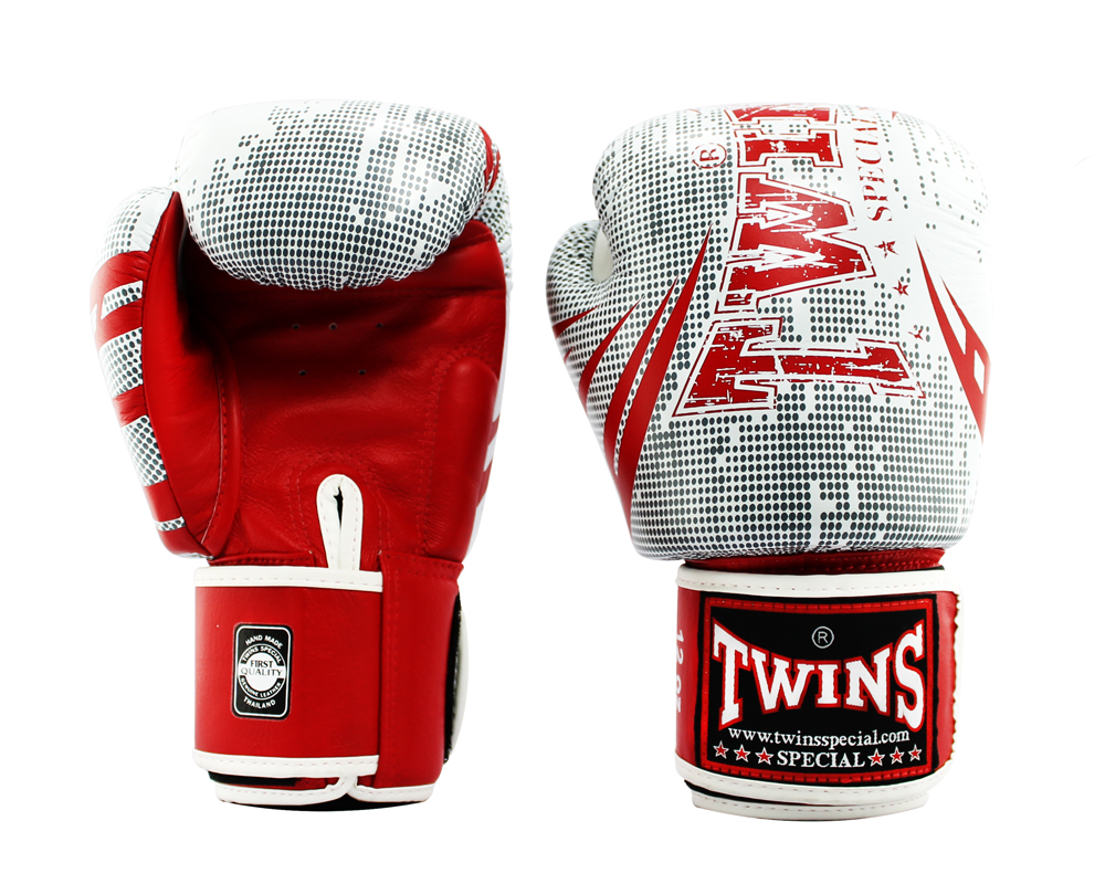 Боксерские перчатки Twins Fancy FBGVL3-TW5 Red White