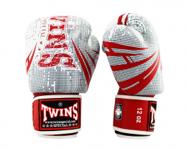 Боксерские перчатки Twins Fancy FBGVL3-TW5 Red White, Фото № 2