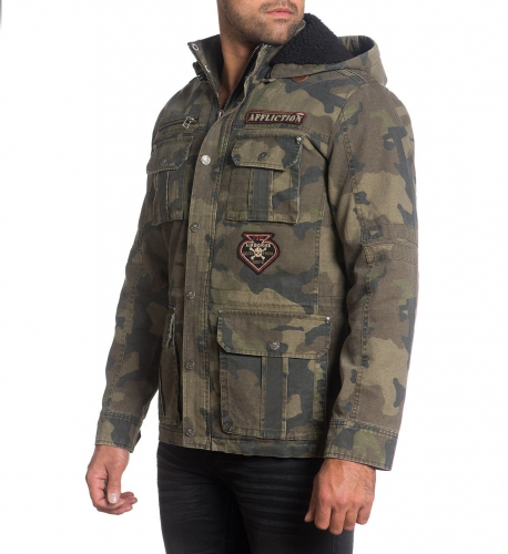 Affliction Rusty Break Jacket Camo photo